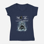 Shark Repellent-Womens-V-Neck-Tee-zascanauta