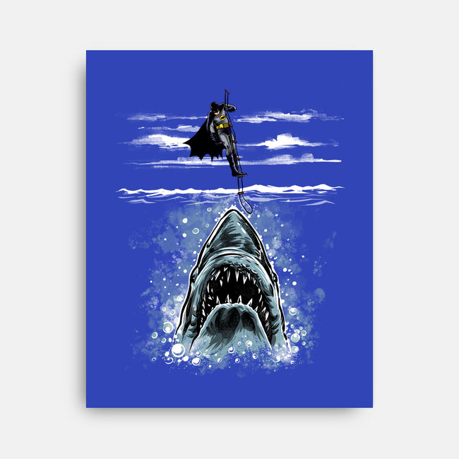 Shark Repellent-None-Stretched-Canvas-zascanauta