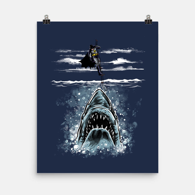 Shark Repellent-None-Matte-Poster-zascanauta