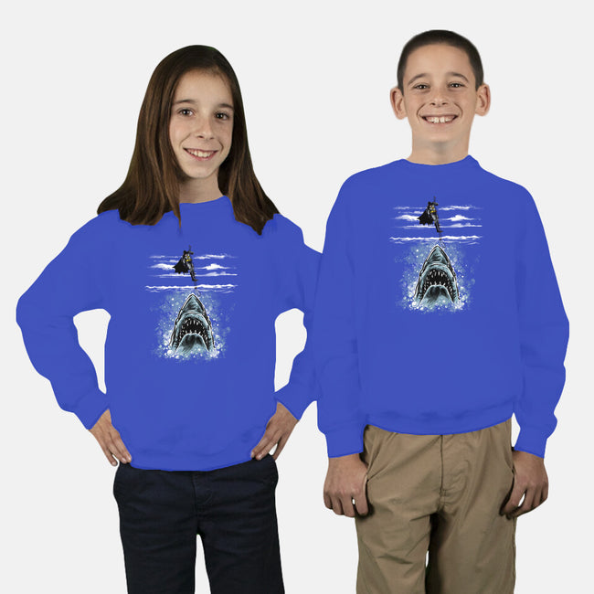 Shark Repellent-Youth-Crew Neck-Sweatshirt-zascanauta