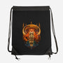 Art Deco Dark Tower-None-Drawstring-Bag-daobiwan