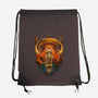 Art Deco Dark Tower-None-Drawstring-Bag-daobiwan