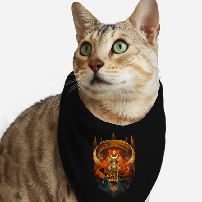 Art Deco Dark Tower-Cat-Bandana-Pet Collar-daobiwan