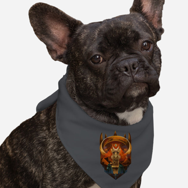 Art Deco Dark Tower-Dog-Bandana-Pet Collar-daobiwan