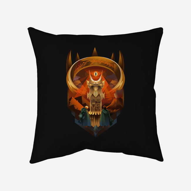 Art Deco Dark Tower-None-Removable Cover-Throw Pillow-daobiwan