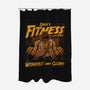 Workout And Glory-None-Polyester-Shower Curtain-teesgeex