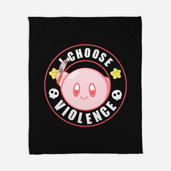 Kirby's Violence-None-Fleece-Blanket-Tri haryadi