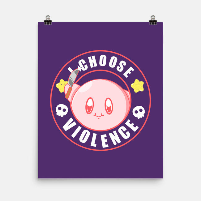 Kirby's Violence-None-Matte-Poster-Tri haryadi