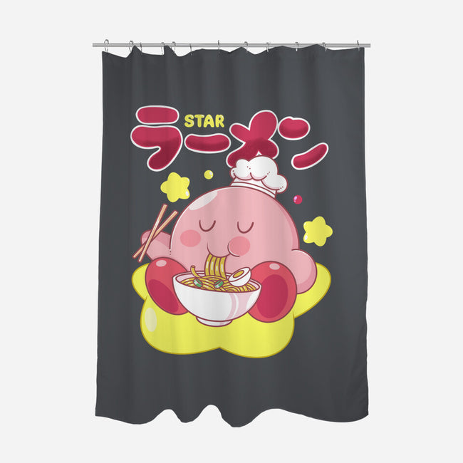 Kirby Star Ramen-None-Polyester-Shower Curtain-Tri haryadi