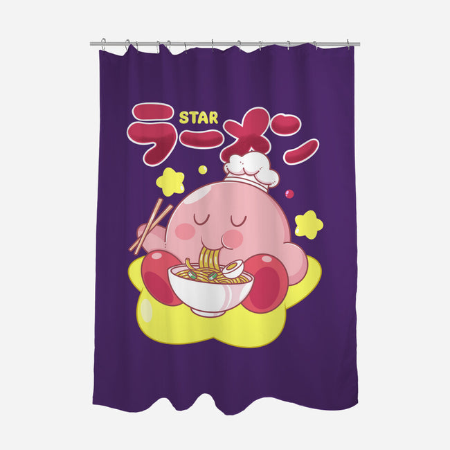 Kirby Star Ramen-None-Polyester-Shower Curtain-Tri haryadi