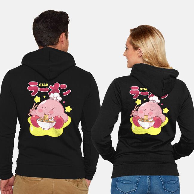 Kirby Star Ramen-Unisex-Zip-Up-Sweatshirt-Tri haryadi