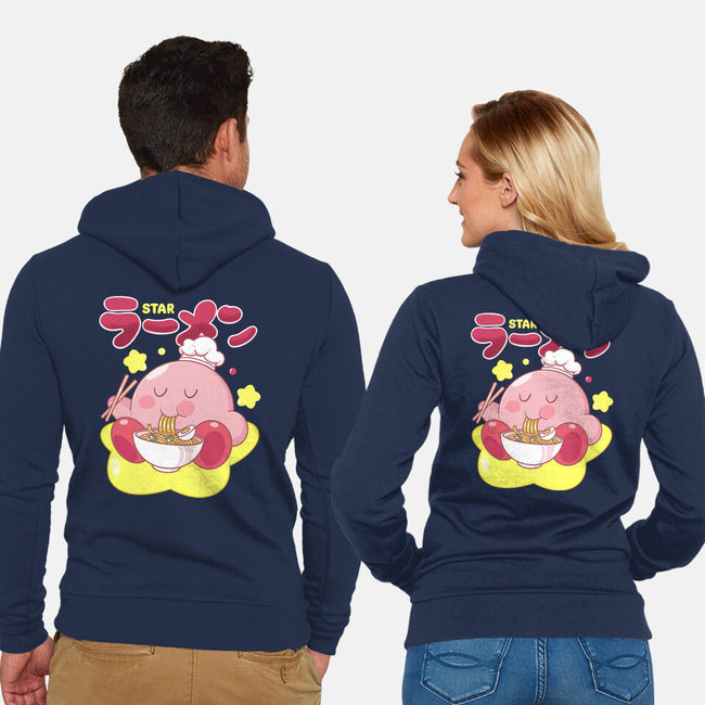 Kirby Star Ramen-Unisex-Zip-Up-Sweatshirt-Tri haryadi