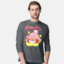 Kirby Star Ramen-Mens-Long Sleeved-Tee-Tri haryadi