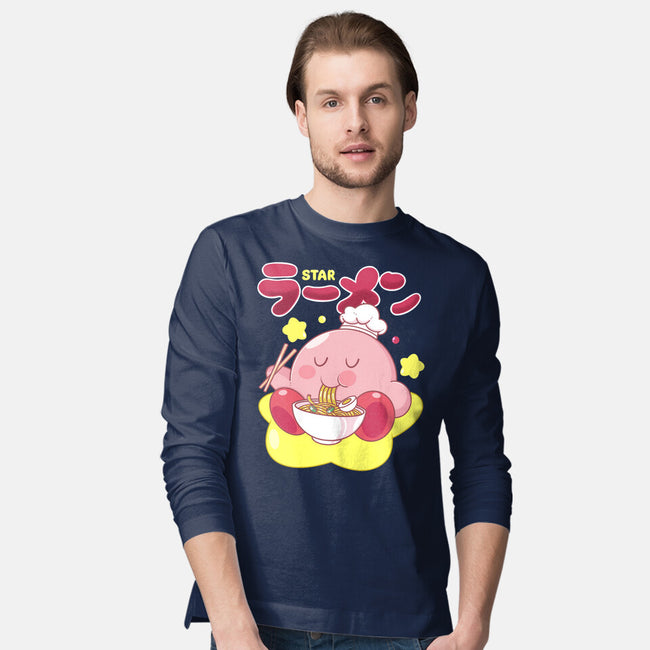 Kirby Star Ramen-Mens-Long Sleeved-Tee-Tri haryadi