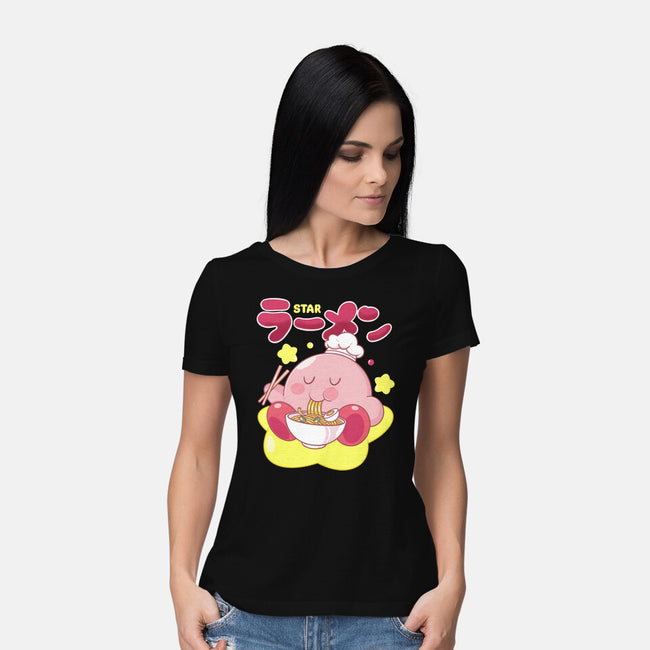 Kirby Star Ramen-Womens-Basic-Tee-Tri haryadi