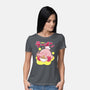 Kirby Star Ramen-Womens-Basic-Tee-Tri haryadi