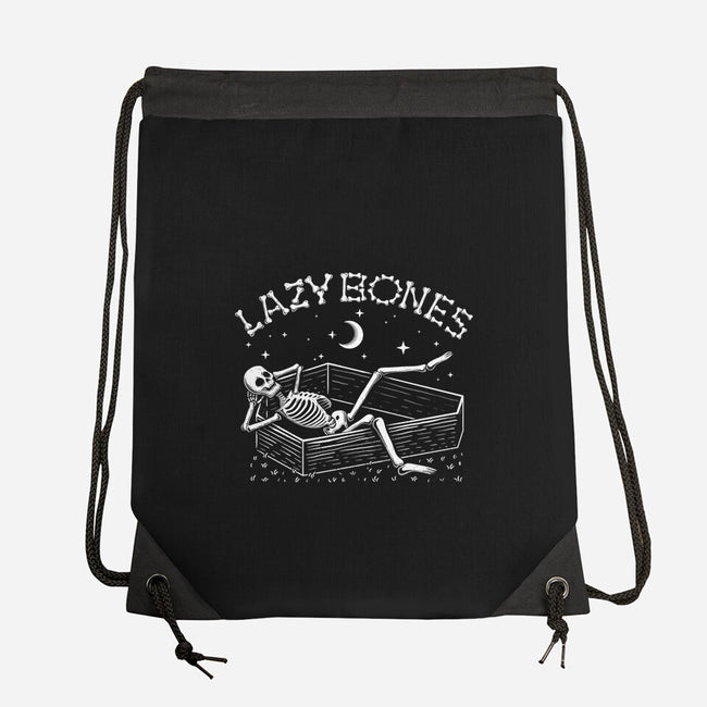 Some Lazy Bones-None-Drawstring-Bag-erion_designs