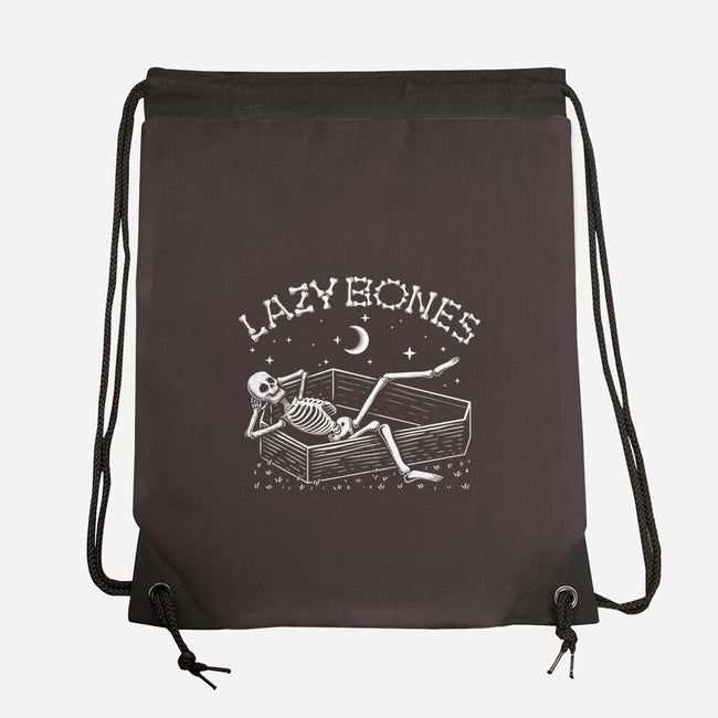 Some Lazy Bones-None-Drawstring-Bag-erion_designs