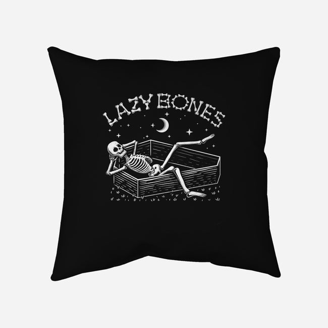 Some Lazy Bones-None-Removable Cover-Throw Pillow-erion_designs