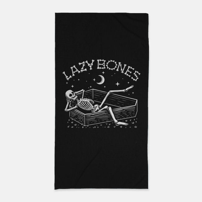 Some Lazy Bones-None-Beach-Towel-erion_designs