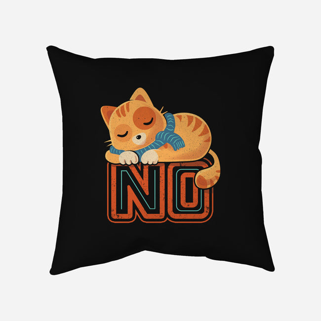 No Means No-None-Non-Removable Cover w Insert-Throw Pillow-erion_designs