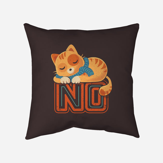 No Means No-None-Non-Removable Cover w Insert-Throw Pillow-erion_designs