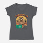 Trashzilla-Womens-V-Neck-Tee-vp021