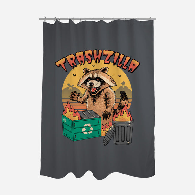 Trashzilla-None-Polyester-Shower Curtain-vp021