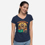 Trashzilla-Womens-V-Neck-Tee-vp021