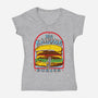 Tasty Burger-Womens-V-Neck-Tee-dalethesk8er