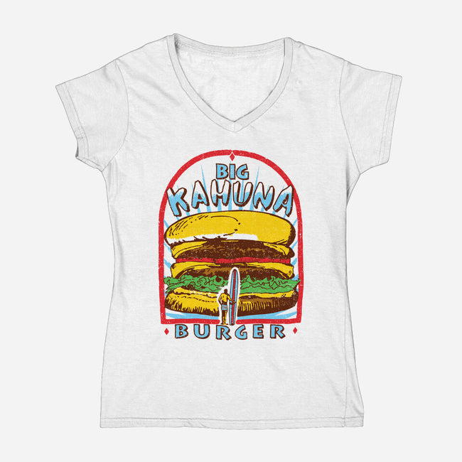 Tasty Burger-Womens-V-Neck-Tee-dalethesk8er