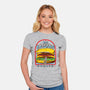 Tasty Burger-Womens-Fitted-Tee-dalethesk8er