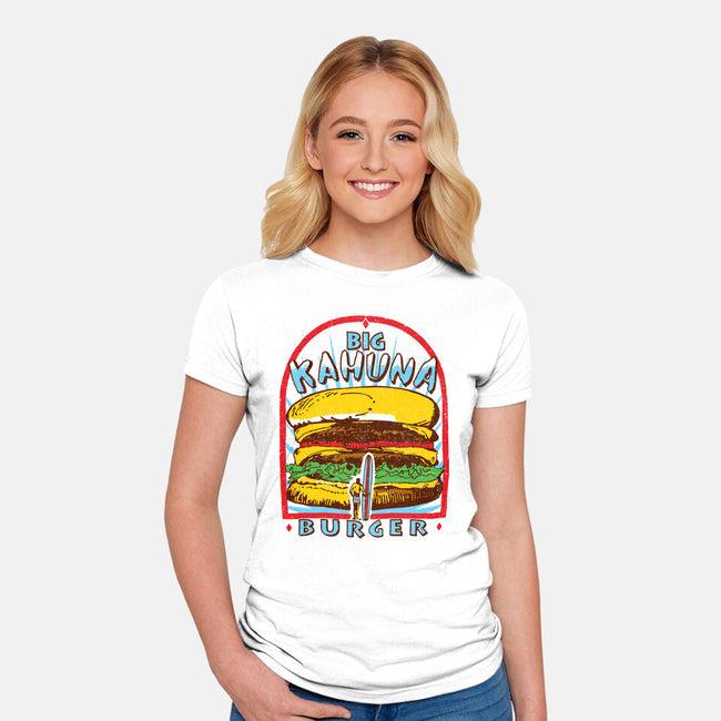 Tasty Burger-Womens-Fitted-Tee-dalethesk8er