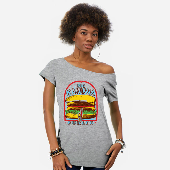 Tasty Burger-Womens-Off Shoulder-Tee-dalethesk8er