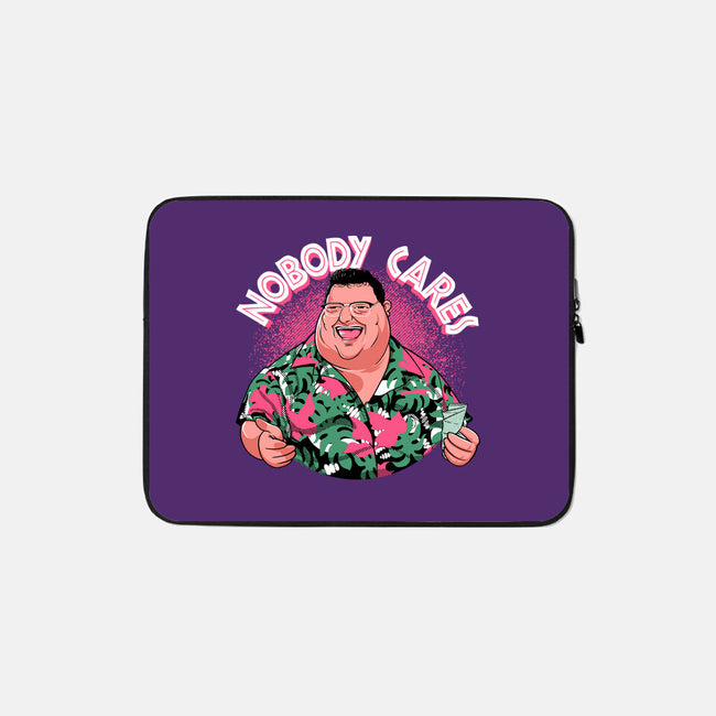 Nobody Cares-None-Zippered-Laptop Sleeve-Tronyx79