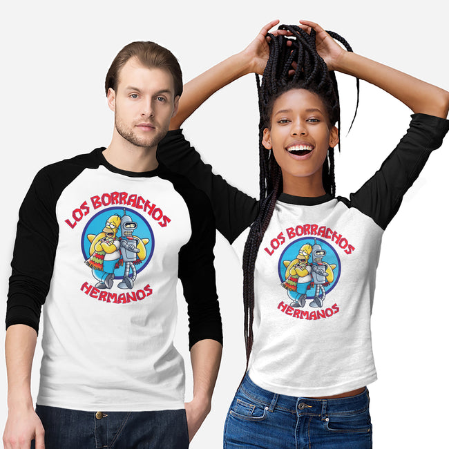 Los Borrachos Hermanos-Unisex-Baseball-Tee-Barbadifuoco