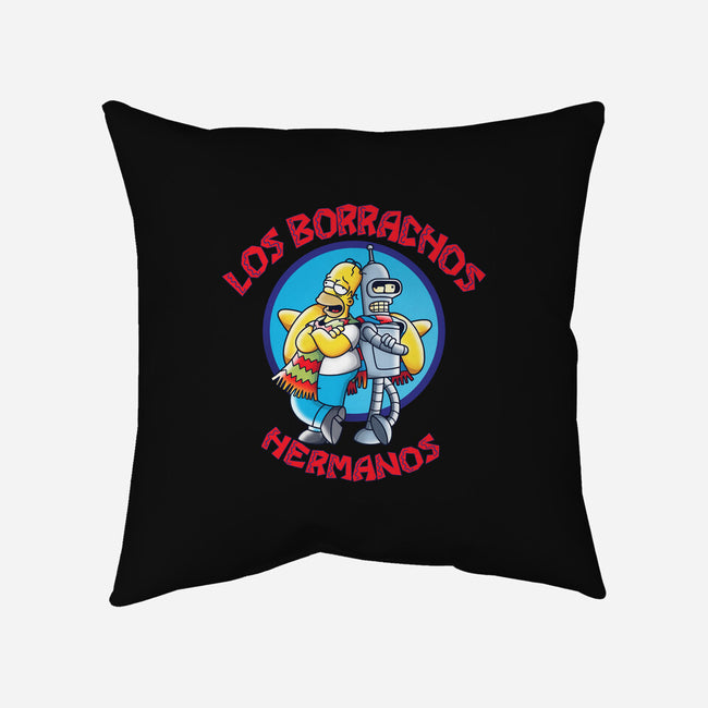 Los Borrachos Hermanos-None-Removable Cover-Throw Pillow-Barbadifuoco