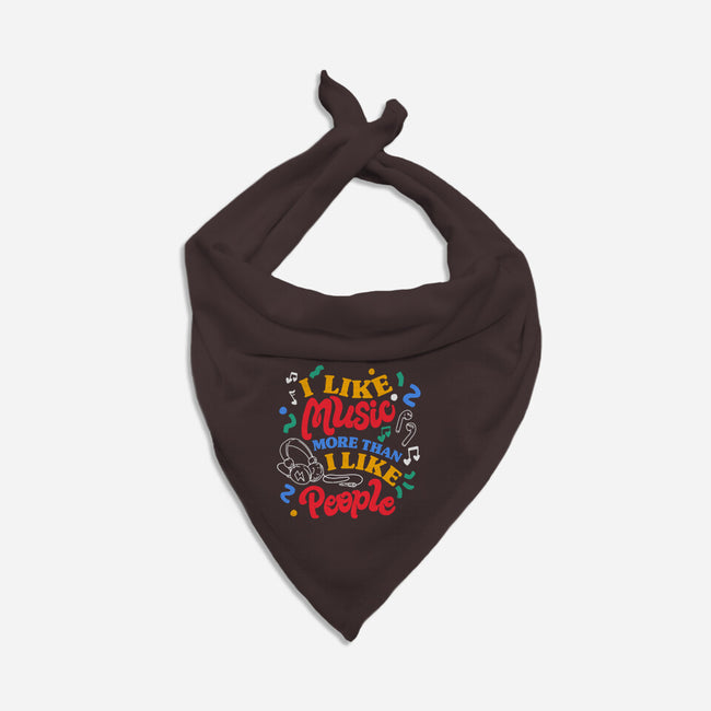 I Like Music More-Dog-Bandana-Pet Collar-tobefonseca