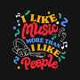 I Like Music More-Womens-V-Neck-Tee-tobefonseca