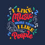 I Like Music More-Dog-Basic-Pet Tank-tobefonseca