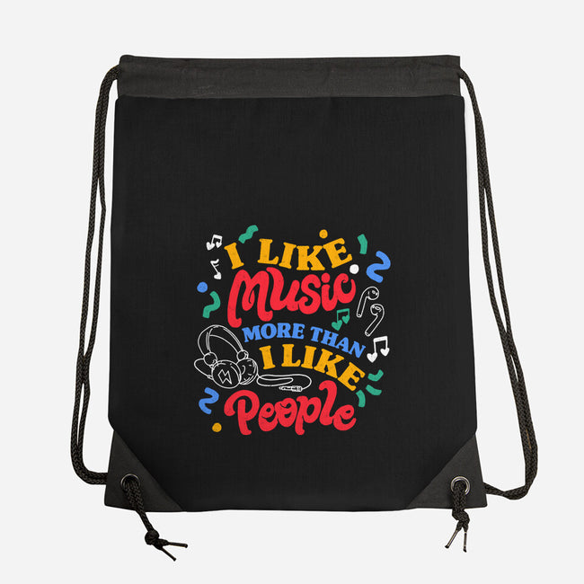 I Like Music More-None-Drawstring-Bag-tobefonseca