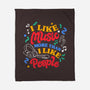 I Like Music More-None-Fleece-Blanket-tobefonseca