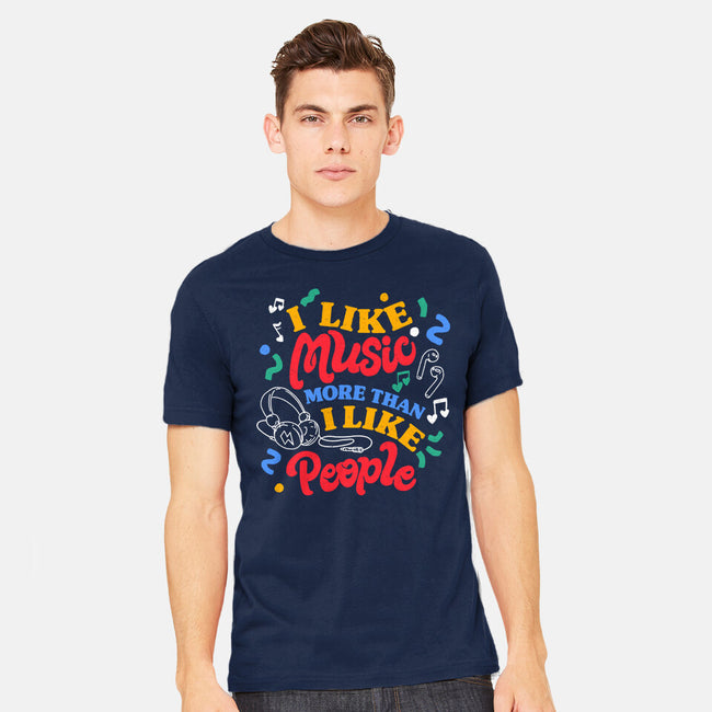 I Like Music More-Mens-Heavyweight-Tee-tobefonseca