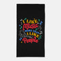 I Like Music More-None-Beach-Towel-tobefonseca