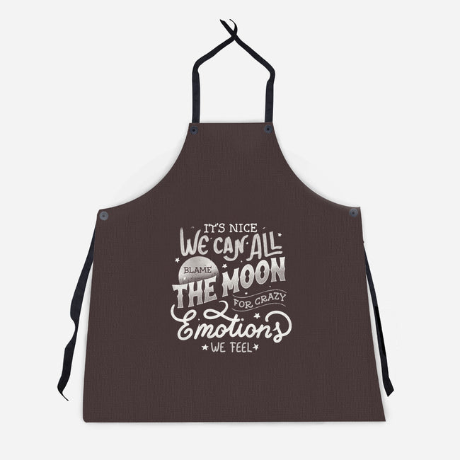 We Can All Blame The Moon-Unisex-Kitchen-Apron-tobefonseca
