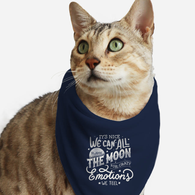 We Can All Blame The Moon-Cat-Bandana-Pet Collar-tobefonseca