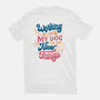 Working Hard For My Dog-Womens-Fitted-Tee-tobefonseca