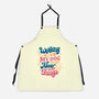 Working Hard For My Dog-Unisex-Kitchen-Apron-tobefonseca