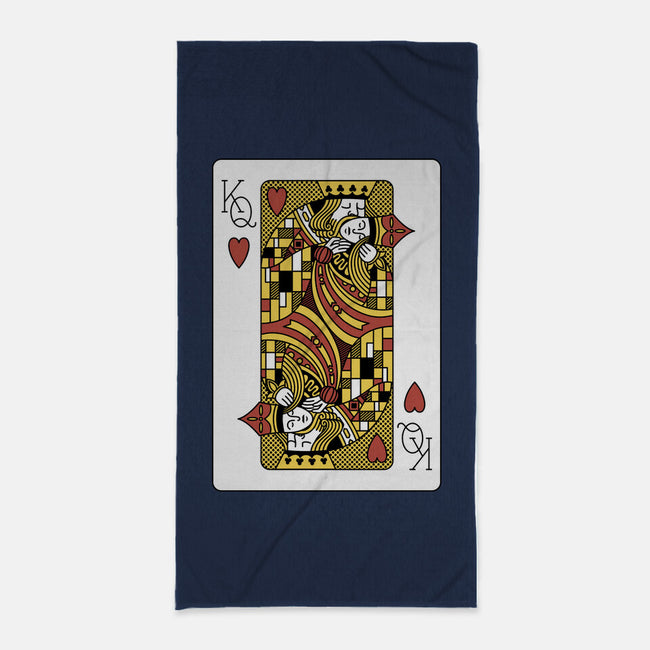 The Kiss Playing Cards-None-Beach-Towel-tobefonseca