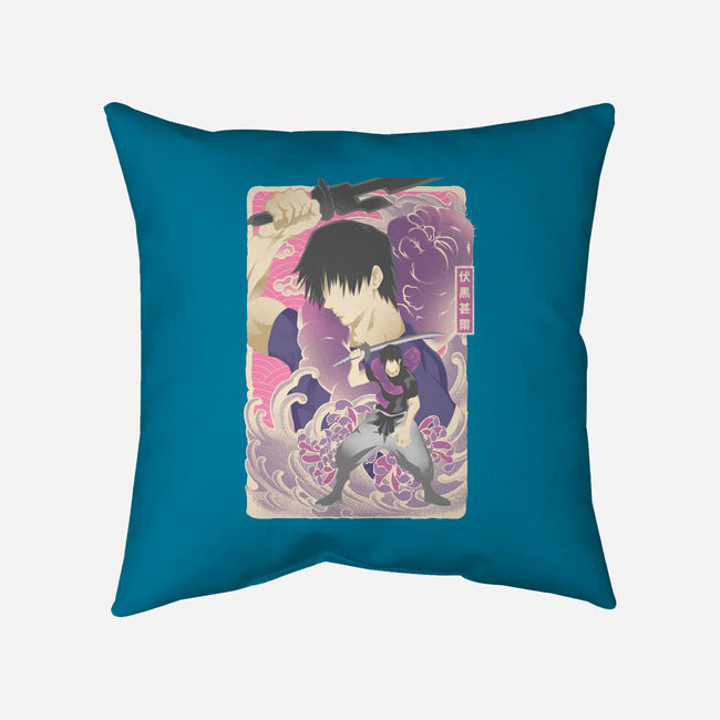 Musha-e Toji-None-Non-Removable Cover w Insert-Throw Pillow-hypertwenty